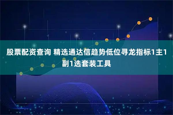 股票配资查询 精选通达信趋势低位寻龙指标1主1副1选套装工具
